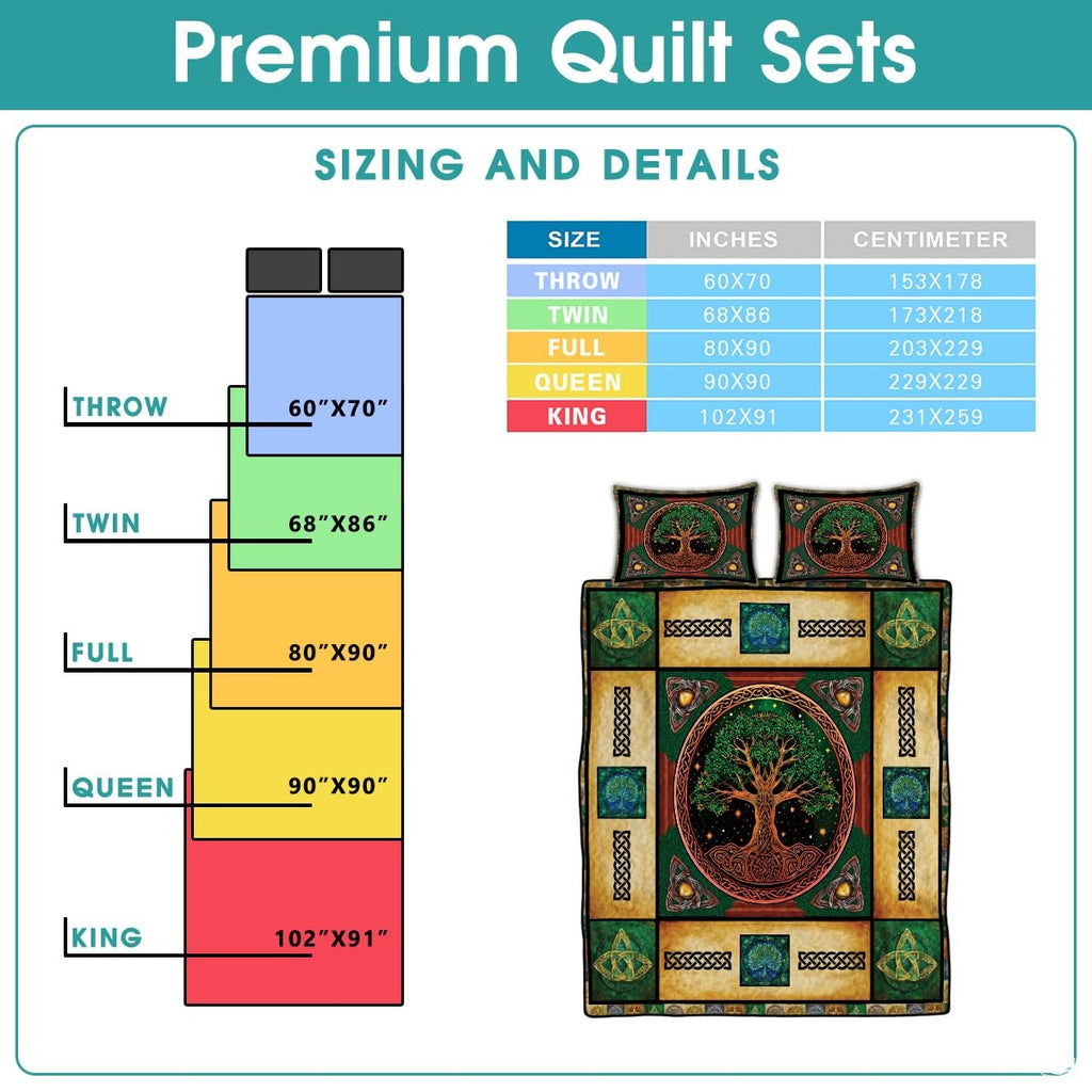 Personalized Celtic Tree of Life Quilt Quilt Sets