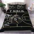 Personalized Basketball on Court Lines Comforter with Name and Number