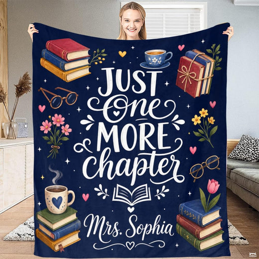 Vintage book lover bedding set featuring antique book stacks, teacups, and celestial stars on navy blue background.
