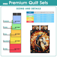 Jeminise Cat Farmhouse Quilt Set, Cozy Animal Bedding
