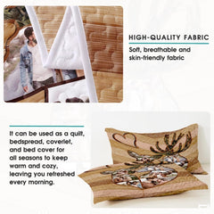 Personalized Hunting and Outdoor Comforter with Deer Antlers