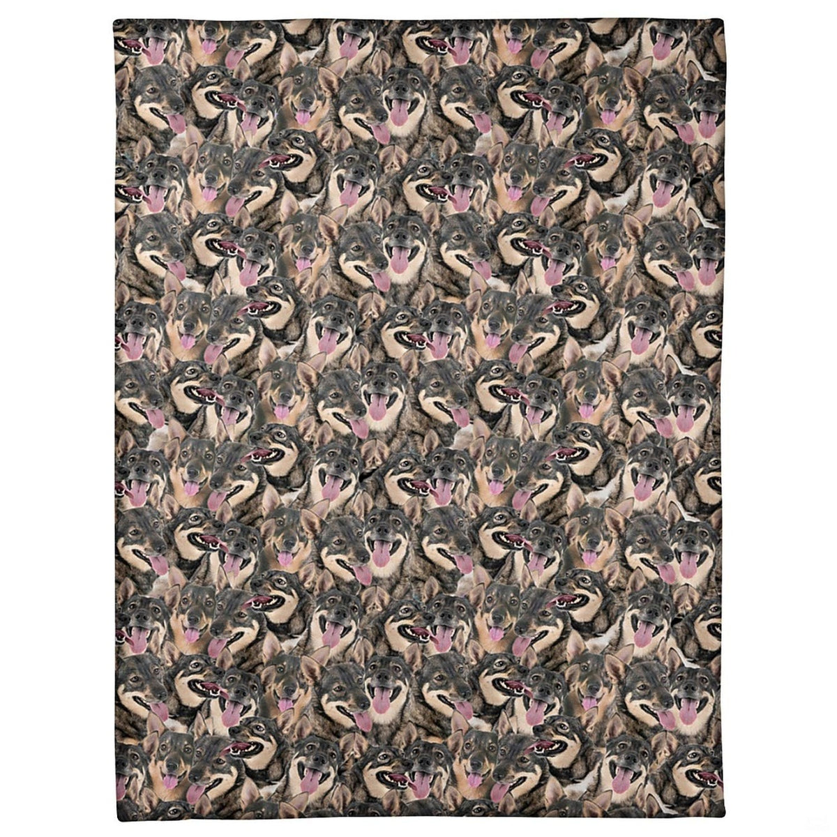 Swedish Vallhund dog breed blanket featuring an all-over photo collage pattern.