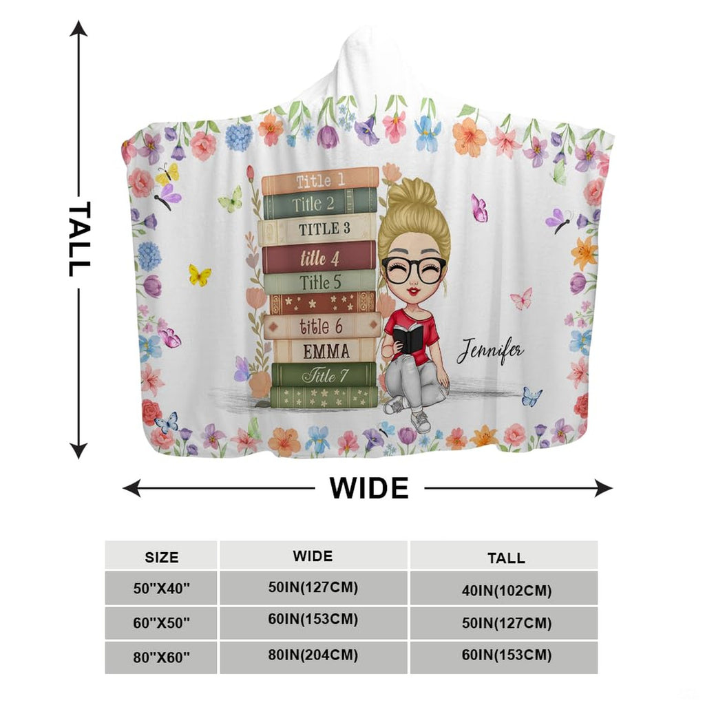 Overhead view of charm bedding set with pastel blossoms and reading artwork.