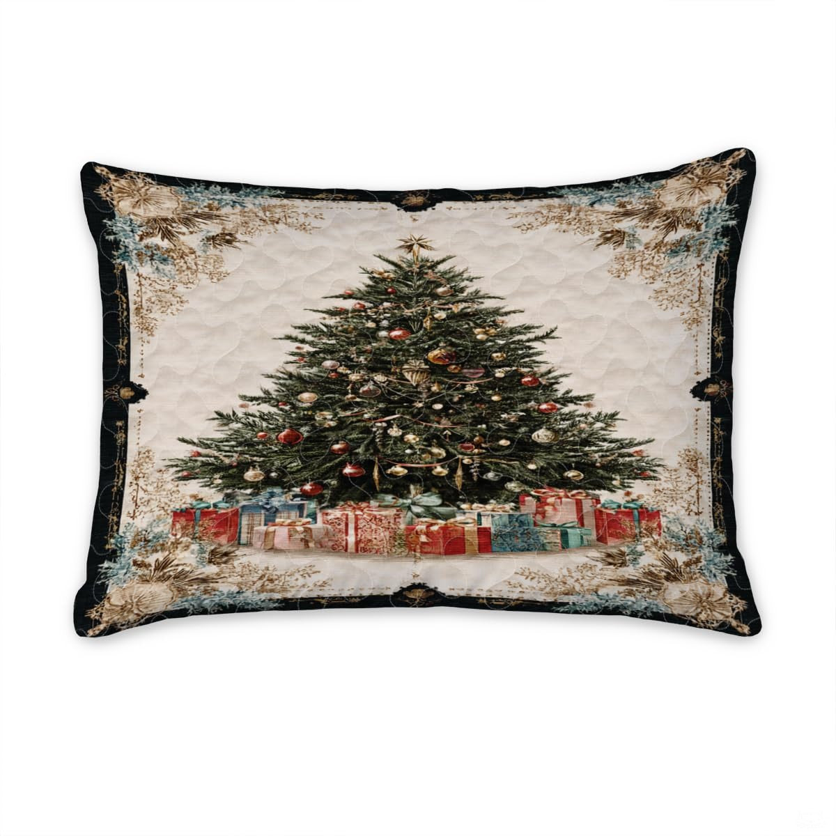 Christmas Bedding Quilt – Soft Microfiber Holiday Bedspread, Lightweight Winter Bedding, Cozy Xmas Quilts for Couch, Bedroom & Seasonal Home Decorations (Christmas Quilt-DS07)
