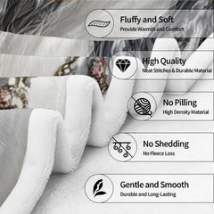 Detailed close-up view demonstrating plush surface texture and neat edge construction.