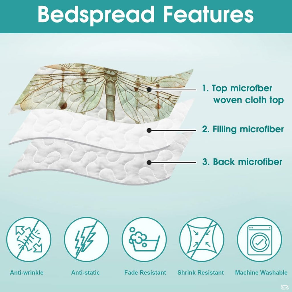 Dragonfly bedding construction infographic