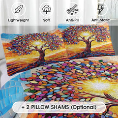 Personalized Mosaic Tree of Life Quilt Sets, Machine Wa - Mosaic Style