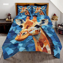 Jeminise Cat Farmhouse Quilt Set, Cozy Animal Bedding