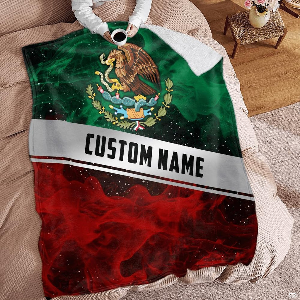 Detailed graphic view of the prickly pear cactus and serpent crest artwork from the Mexico bed set.