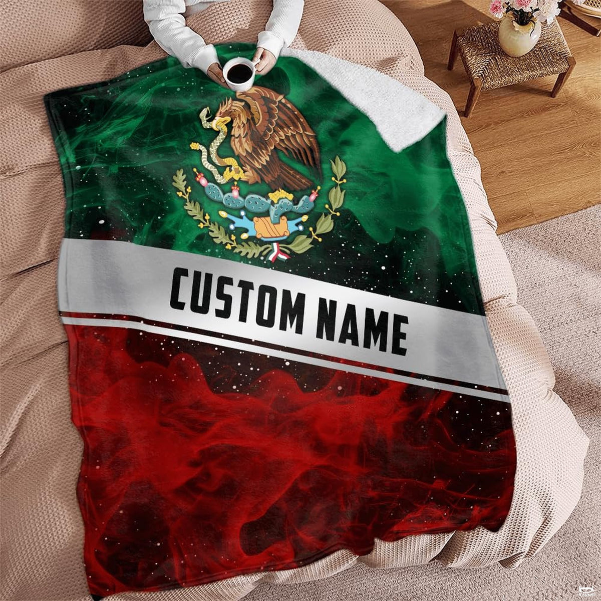 Detailed graphic view of the prickly pear cactus and serpent crest artwork from the Mexico bed set.