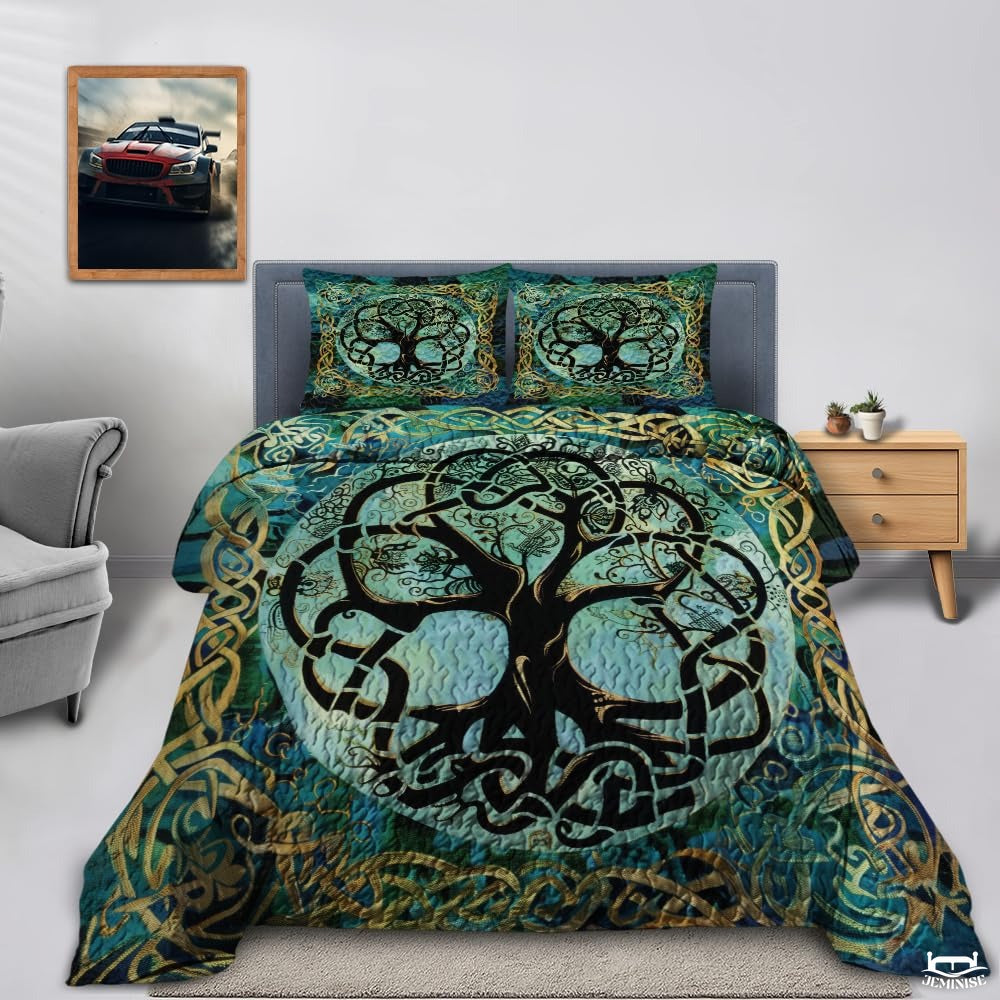 Folklore Tree of Life in Celtic Knot Quilt