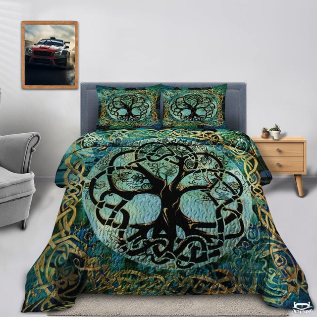 Folklore Tree of Life in Celtic Knot Quilt