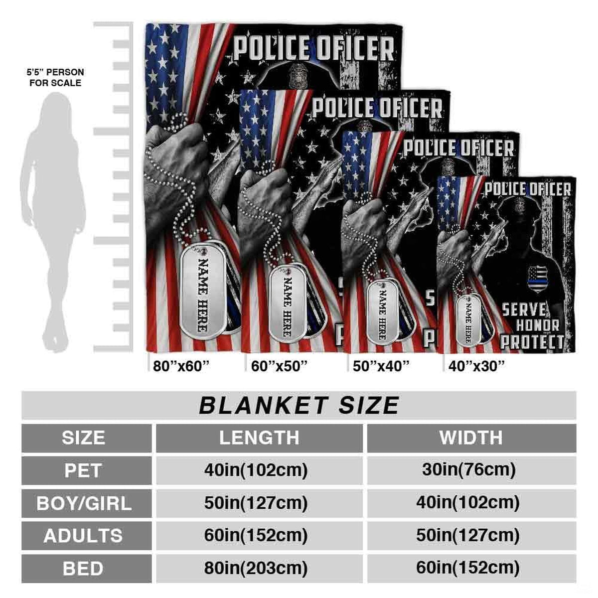 Bedding set showing distressed wooden plank flag and law enforcement emblem design.