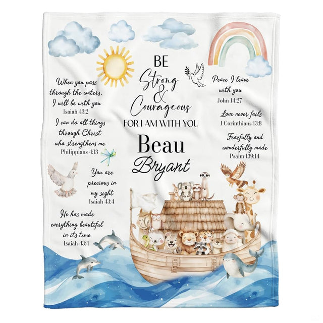 Full layout of watercolor animal ark illustration featuring pastel rainbow and marine creatures