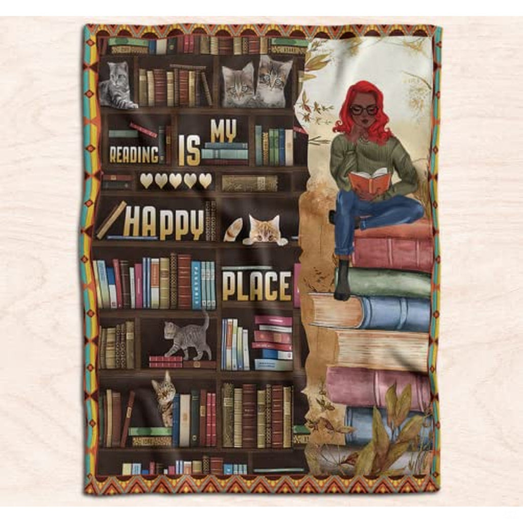 Customized Reading Blanket and Throw Book Lovers, Daughter Gifts, Cozy Throw for All Season