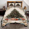 Christmas Bedding Quilt – Soft Microfiber Holiday Bedspread, Lightweight Winter Bedding, Cozy Xmas Quilts for Couch, Bedroom & Seasonal Home Decorations (Christmas Quilt-DS07)