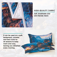 Personalized Bigfoot by Campfire Bedding Quilt Sets