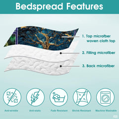 Personalized Celtic Tree of Life Yggdrasil Quilt Sets, Bedroom Decor