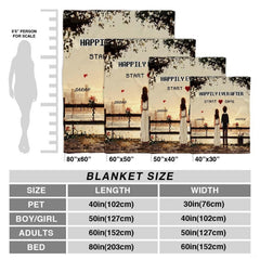 Golden glow skyline artwork on bedding styling paired with retro thematic accent artistic themes.