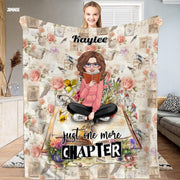 Book Lover Blanket – Girl Loves Book Design 02