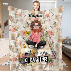 Jeminise Customized Reading Blanket for Book Lovers, Personalized Daughter Gift