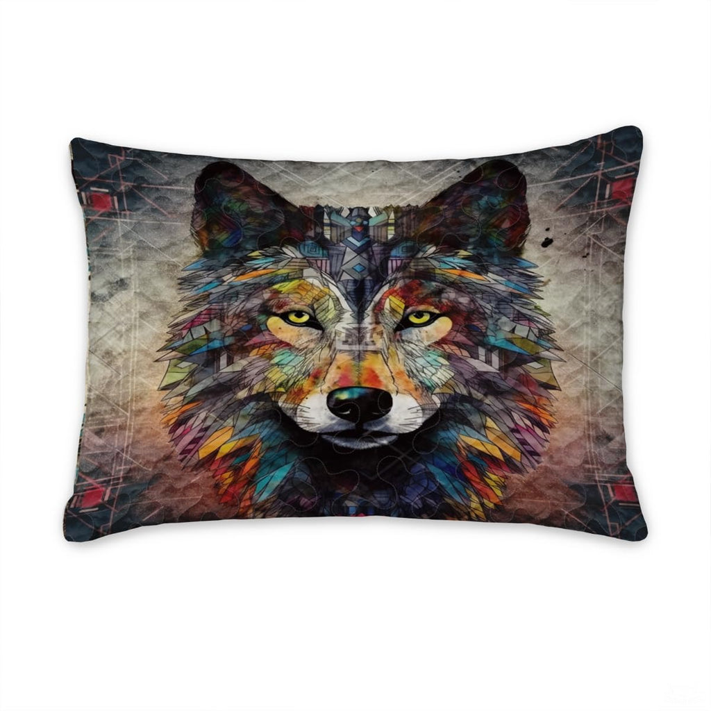 Custom Wildlife Wolf Head Close Up Portrait Comforter