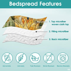 Dragonfly Patchwork Pattern Quilt Set, Animal Style, Dragonfly Quilt Set Bedspread, Custom Patchwork Pattern Quilt Bedset, Cotton Bedding for Bedroom Girl Room