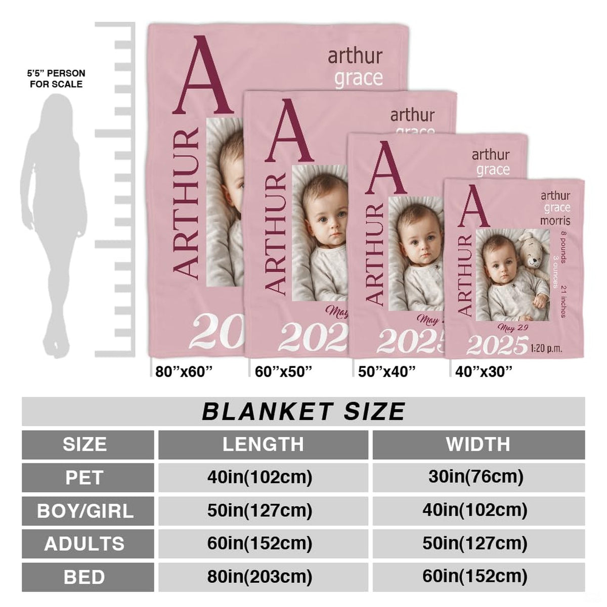 Complete visual presentation of the pastel blush nursery artwork designed for baby bedding sets.