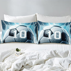 Custom Soccer Player Custom Name Number Comforter Set, Boys Room Decor