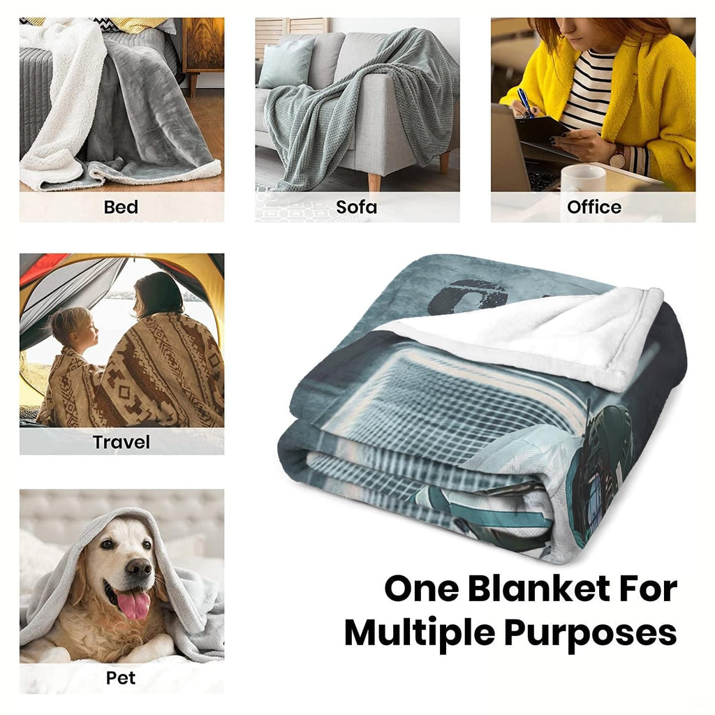 Dimension reference diagram for youth hockey skater blanket