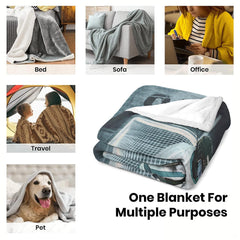 Dimension reference diagram for youth hockey skater blanket