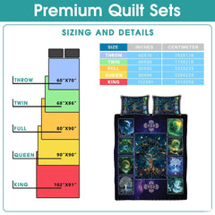 Personalized Celtic Tree of Life Yggdrasil Quilt Sets, Bedroom Decor