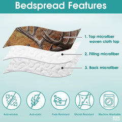 Personalized Wildlife Deer Couple Touching Noses Comforter with Buck