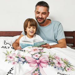 Botanical floral cross design with pastel leaves against white styling