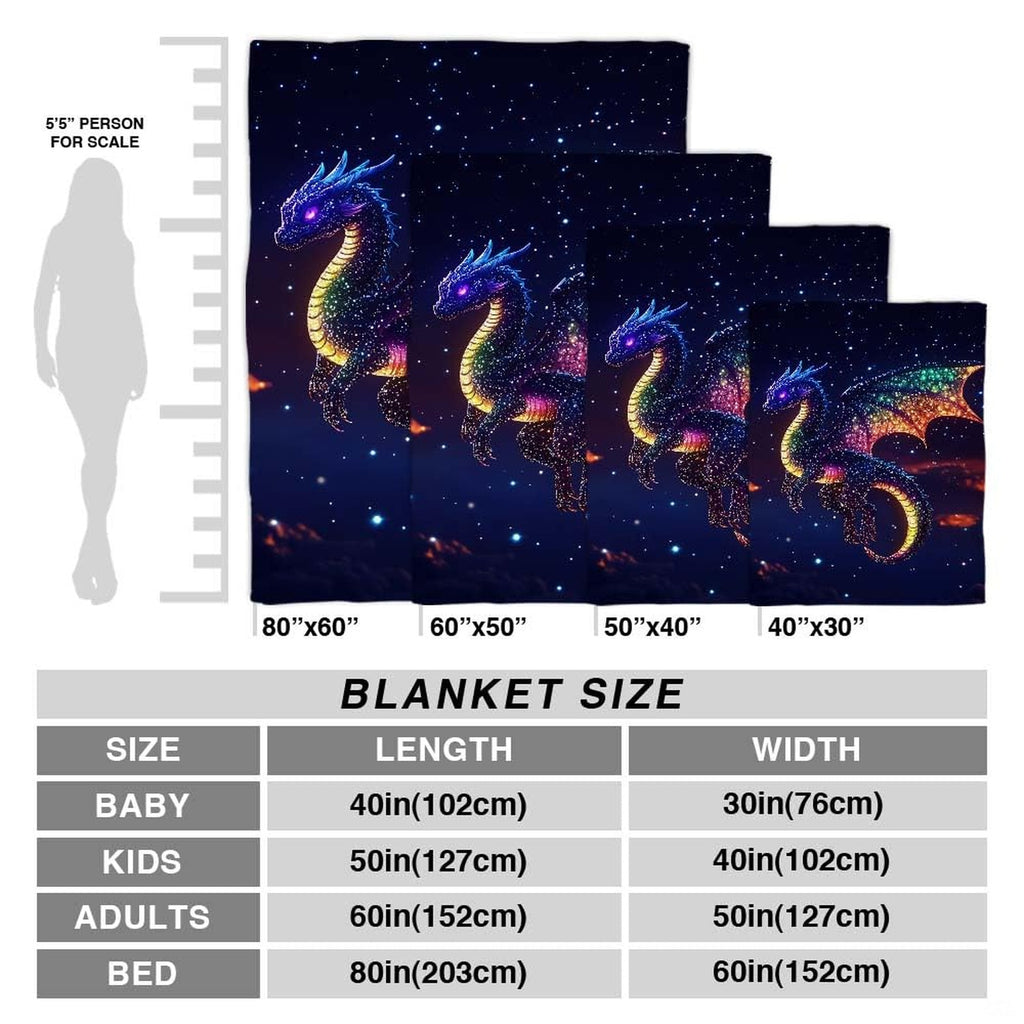 Bedroom interior display showing celestial dragon throw blanket styled on modern accent seating