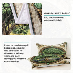 Custom Tree of Life Quilt Set Celtic Yggdrasil Bedding for Bedroom Decor
