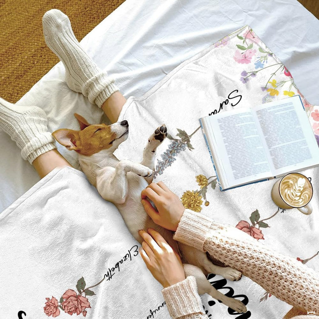 Romantic bedroom aesthetic centered around dusty rose and golden floral artwork.