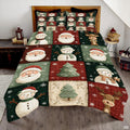 Christmas Bedding Quilt – Soft Microfiber Holiday Bedspread, Lightweight Winter Bedding, Cozy Xmas Quilts for Couch, Bedroom & Seasonal Home Decorations (Christmas Quilt-DS02)