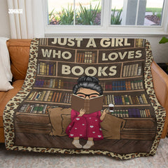 Jeminise Customized Reading Blanket for Book Lovers, Personalized Daughter Gift