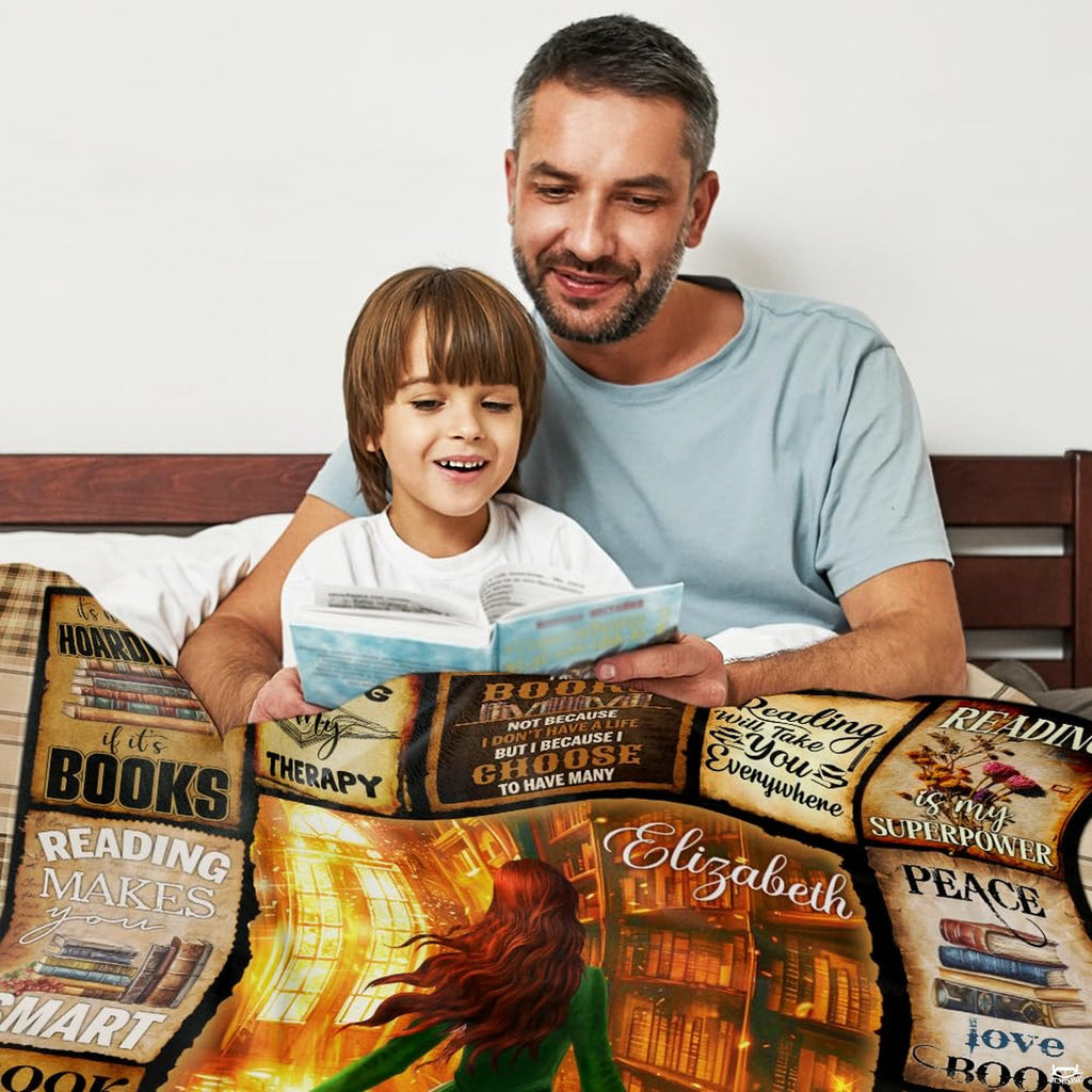 Folded presentation of literary fantasy bedding set highlighting framed vintage vignettes.