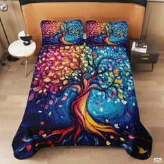 Custom Tree of Life Quilt Set Celtic Yggdrasil Bedding