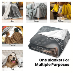 Memorial botanical laurel wreath charcoal graphic blanket showing leaf wreath and tribute verses view 6