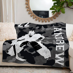 Interior decor presentation showing goalie design arranged on a sofa beneath a round mirror.