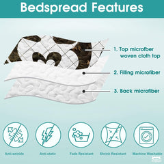 Personalized Deer Silhouettes Forming Heart Outline Comforter