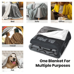 Dimension reference diagram for hockey arena graphic blanket