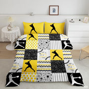 Custom Softball Comforter Set for Girls – Personalized Name & Number