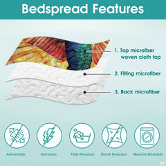 Diagram with cropped bird wing and warm radial color strips