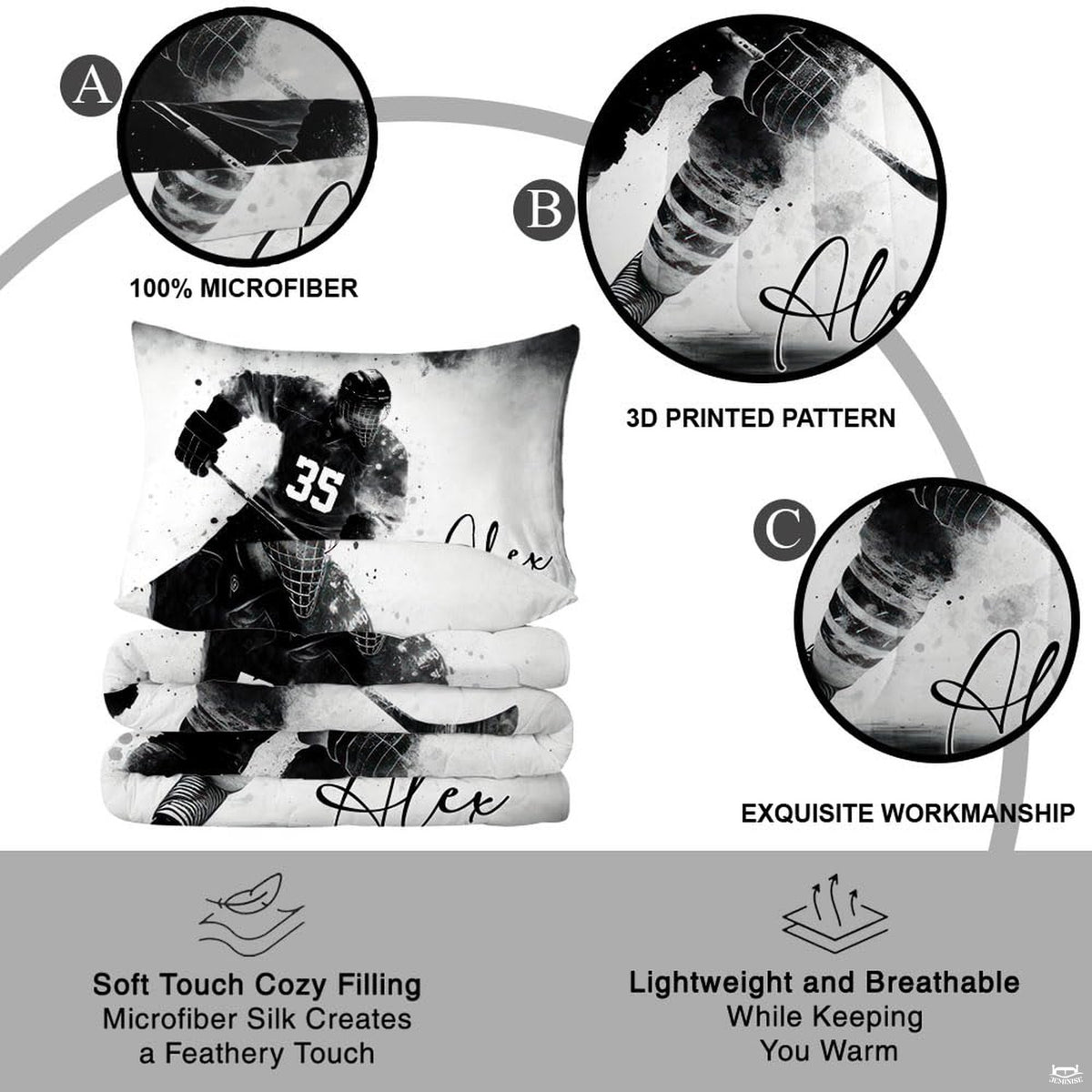 Dynamic athletic sports splash graphic visual detail in monochrome black, gray, and white tones.