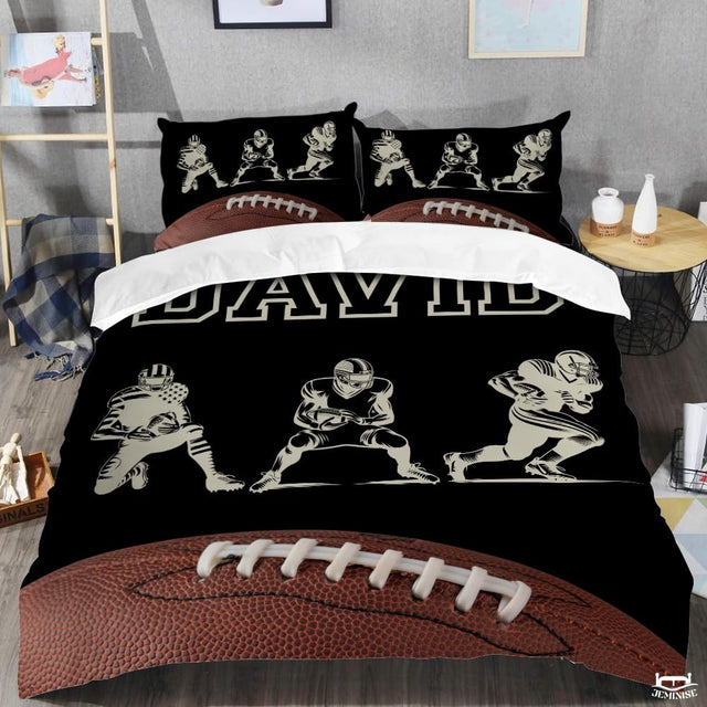 Custom Football Players and Large Football Close Comforter