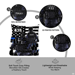 Detail collage of tactical figure and urban flag artwork with close-up pattern views